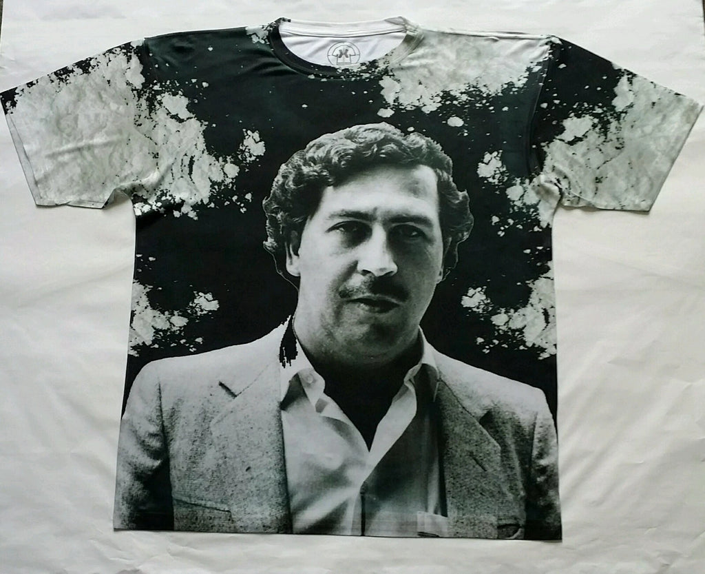 Pablo Escobar Narcos T Shirt black powder galaxy legend bred og