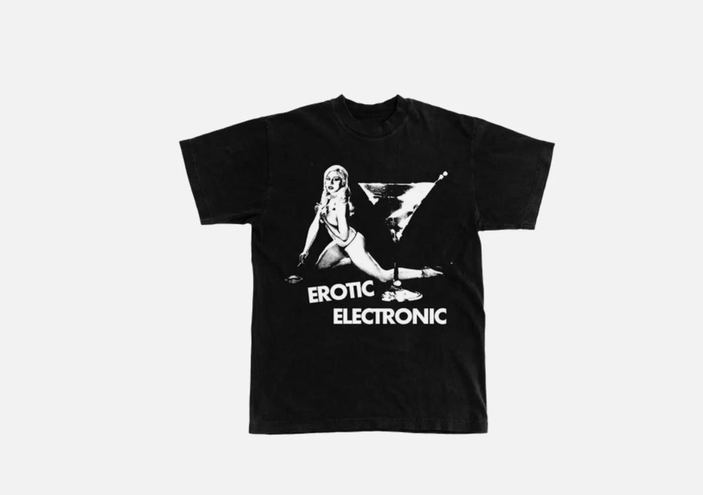 Vtg Slayyyter Erotic Electronic Cotton Black Full Size Unisex Shirt