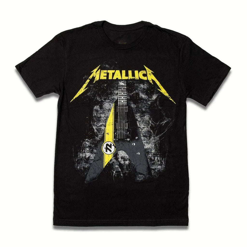 Metallica T-Shirt 100% Cotton Y2K Guitar Graphic Tee Men Women Rock Band Top