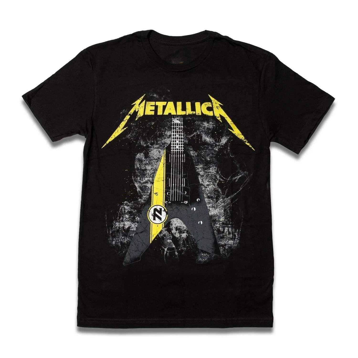 Metallica T-Shirt 100% Cotton Y2K Guitar Graphic Tee Men Women Rock Band Top