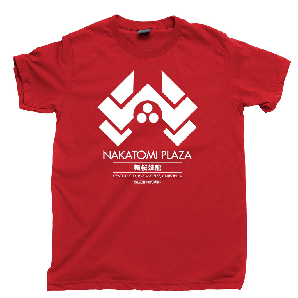 Die Hard T Shirt Nakatomi Plaza Alan Rickman Bruce Willis Movies Blu Ray DVD Tee