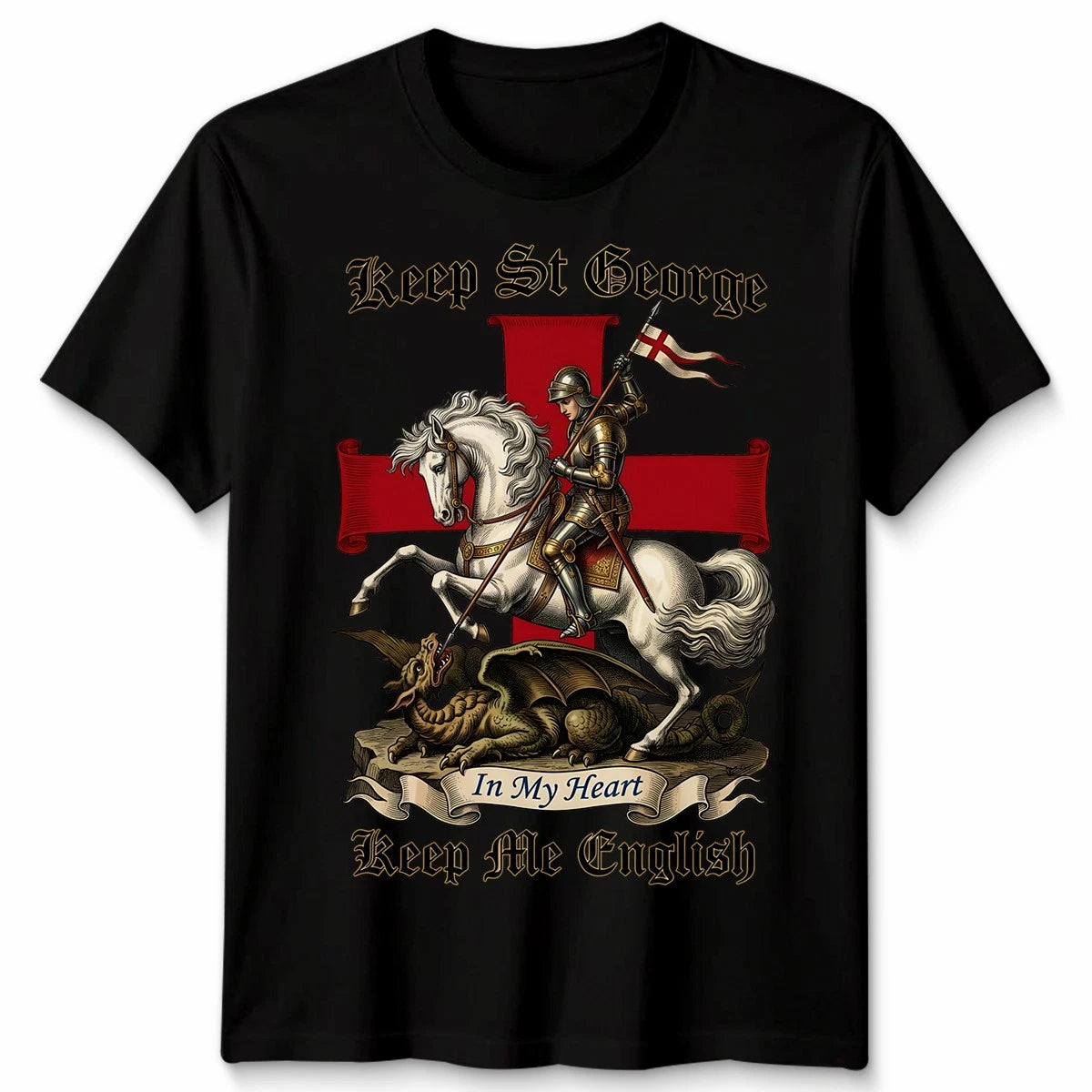 St Georges Day British Themed Idea For Unisex & English Flag Tshirt
