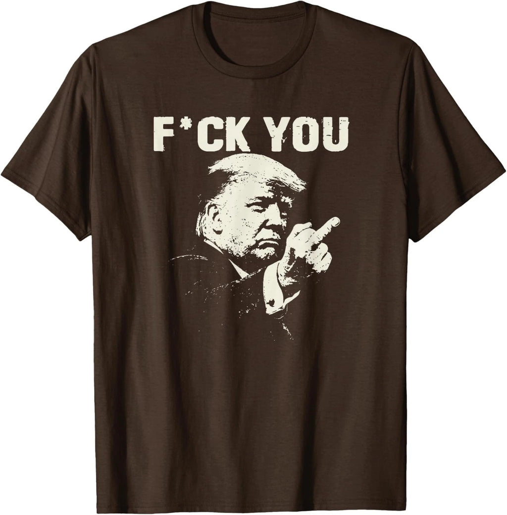 Trump Middle Finger 2026 Meme Funny Trump Flipping Unisex T-Shirt