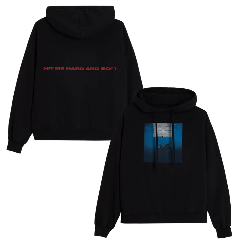 Billie Eilish, HIT ME HARD AND SOFT Black Cover Pullover Hoodie Reprint