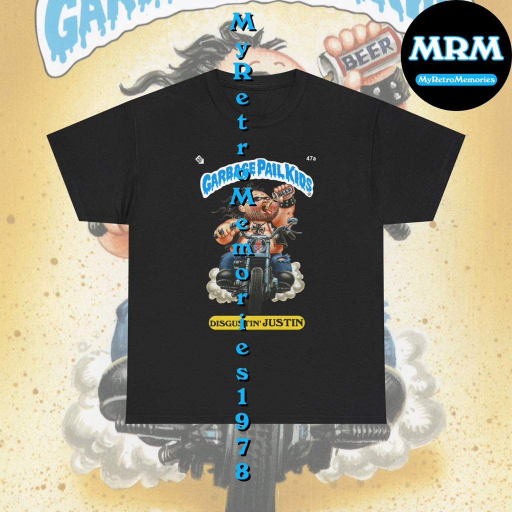 Garbage Pail Kids  Disgustin' Justin or Vile Kyle T-shirt  S-5XL GPK  Retro Tee