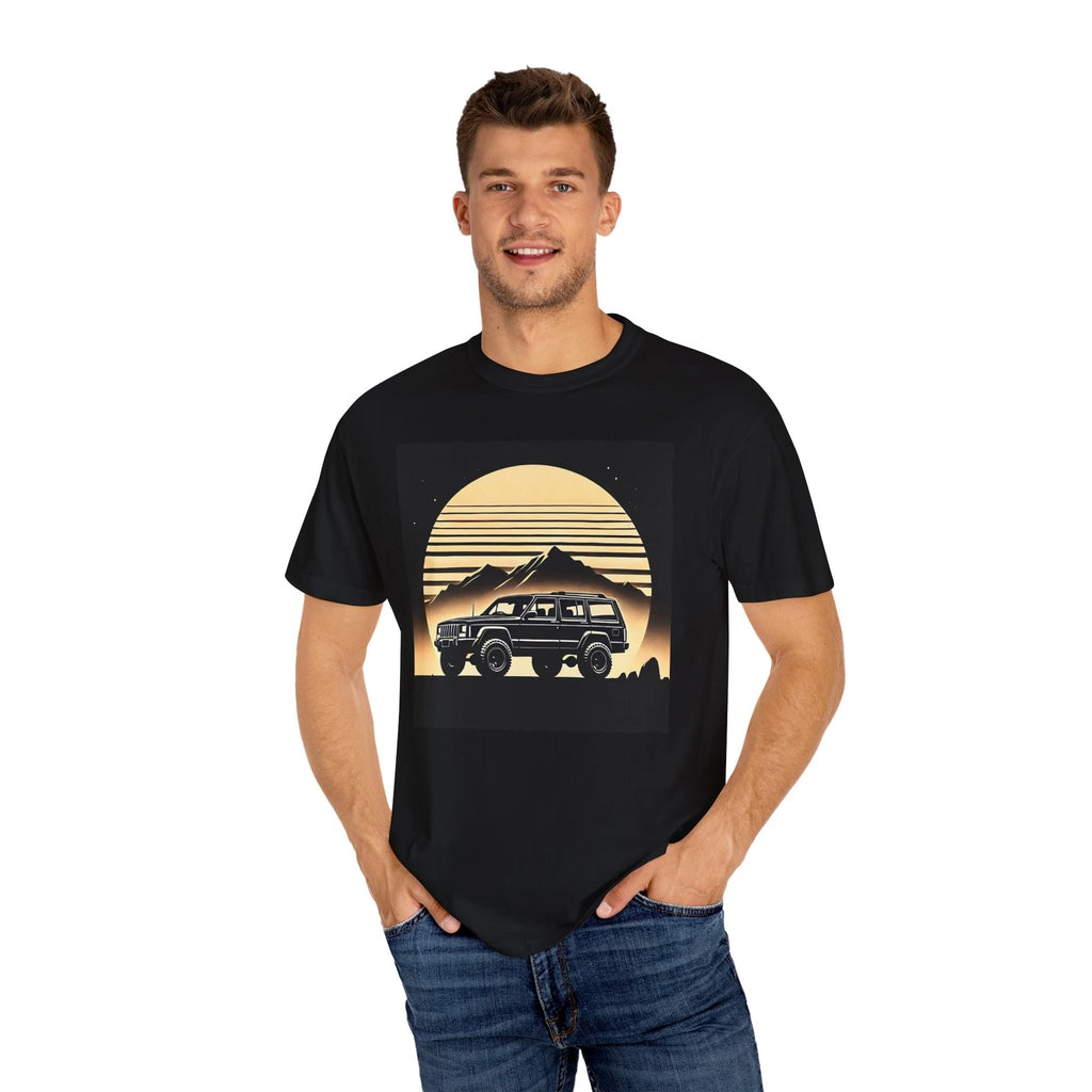 Cherokee XJ 4x4 USA offroad  Vintage Car Graphic Unisex T-Shirt  [1827]