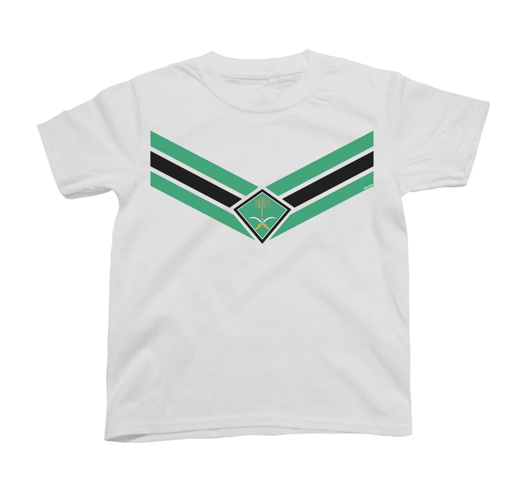 SAUDI ARABIA Football T-Shirt V EMBLEM, Adults Kids Or Baby, World Cup 2026 Kit