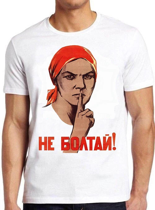 Ussr Russia Propaganda Lenin Retro Vintage Cool Gift Tee T Shirt M542
