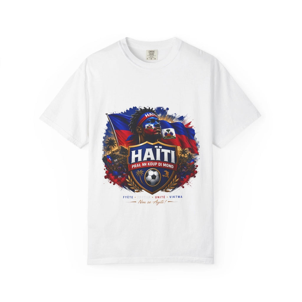 Haiti Football Pride T-Shirt | Nou nan Batay design