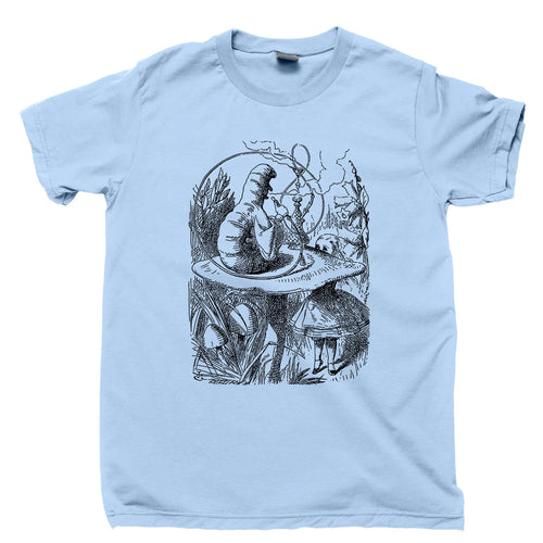 Alice In Wonderland T Shirt Novel Johnny Depp Tim Burton Movies DVD Blu Ray Tee