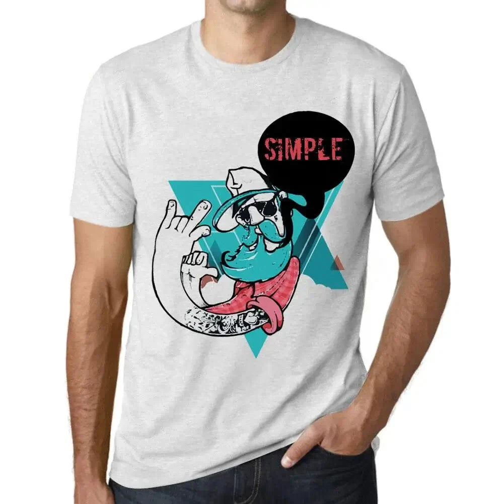Mens Funky Gramp T-Shirt Simple Graphic Print Funny Vintage