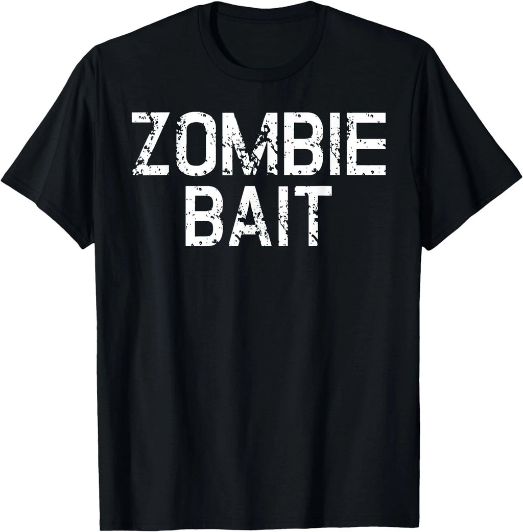 Funny Scary Simple Zombie Bait Hunter Halloween Costume T-Shirt