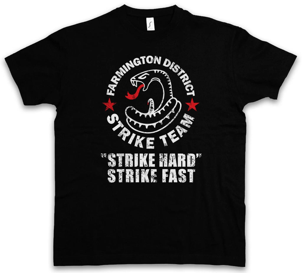 STRIKE TEAM SHIELD T-SHIRT - The Shield Farmington PD Vic Mackey Series Snake