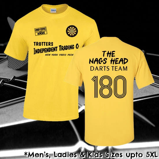 Nags Head Pub Darts T-shirt Funny Mens Ladies Kids Babies Gift