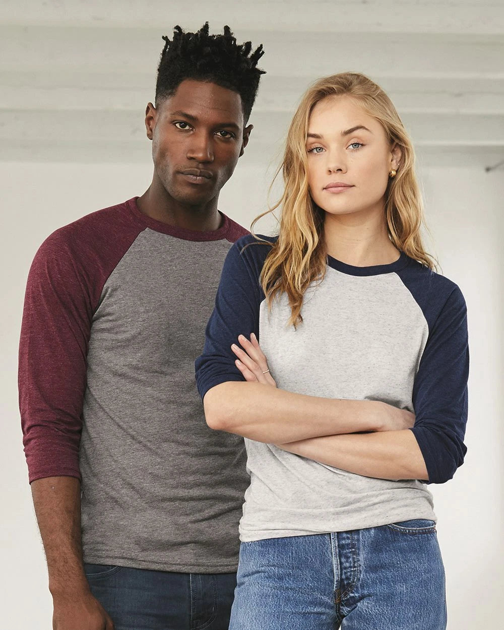 Bella + Canvas - Unisex Three-Quarter Sleeve Baseball T-Shirt - 3200