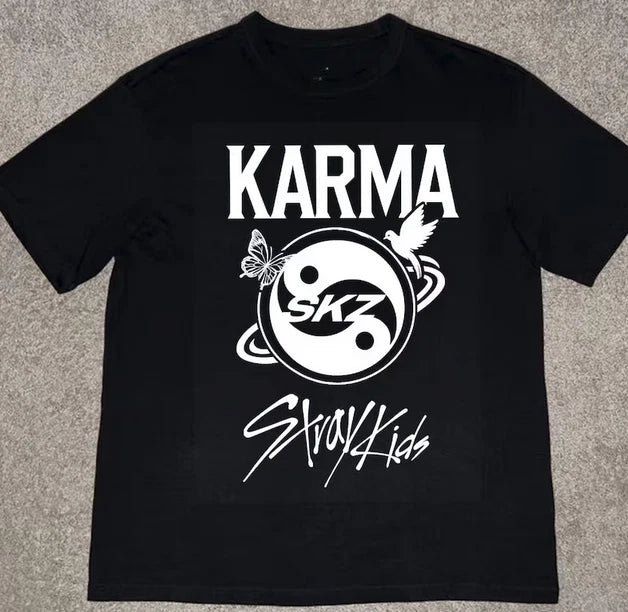 Retro Stray Kids Karma Shirt, Stray Kids Domiate World Tour 2025 Shirt