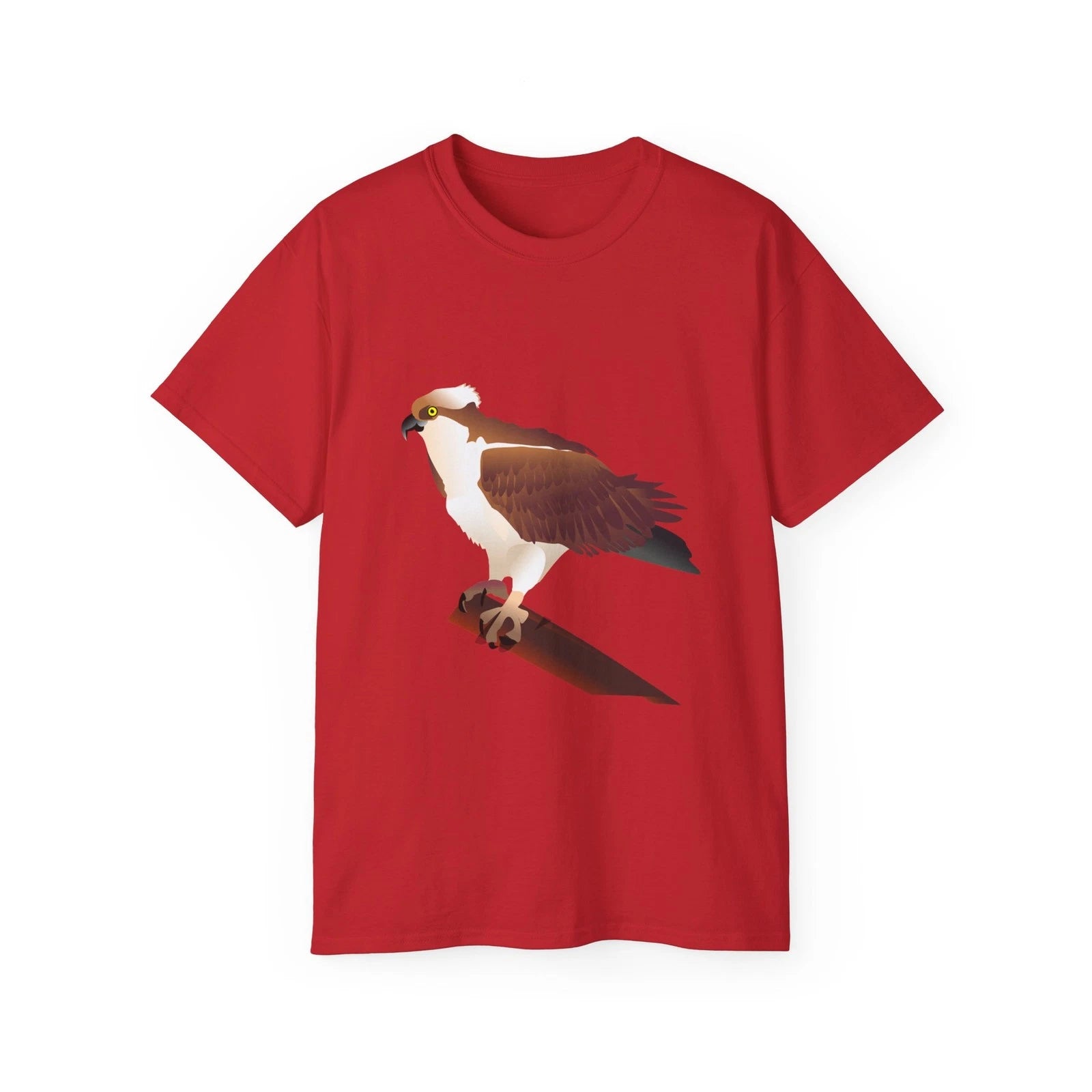 Eagle Hawk Bird Branch Nature Media | Custom Graphic T-Shirt