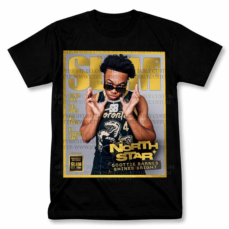 SLAM Scottie Barnes Raptors Graphic T Shirt Vintage Style Fan Tee