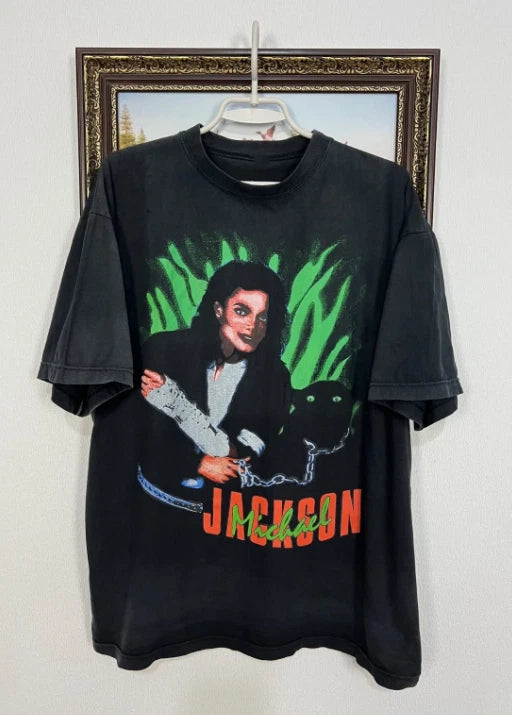 Vintage 90_s Michael Jackson Shirt Rare Jersey Tee Band King Over Print S-5XL