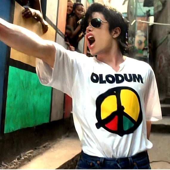 Olodum T Shirt, Retro White Unisex Graphic Tee,  Afro-Brazilian  Unisex Tee