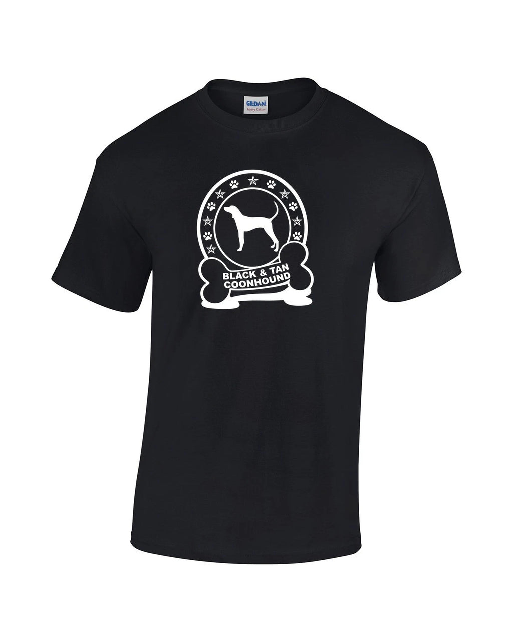 Black & Tan Coonhound T-Shirt Dog Lover Tee Apparel Gift Cotton Premium