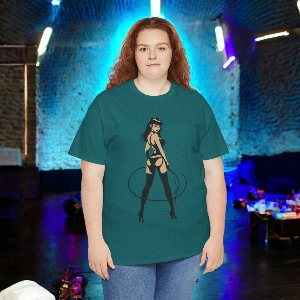 Lady With A Whip, Dominatrix Bold Vintage Graphic Tee, Edgy Streetwear Shirt