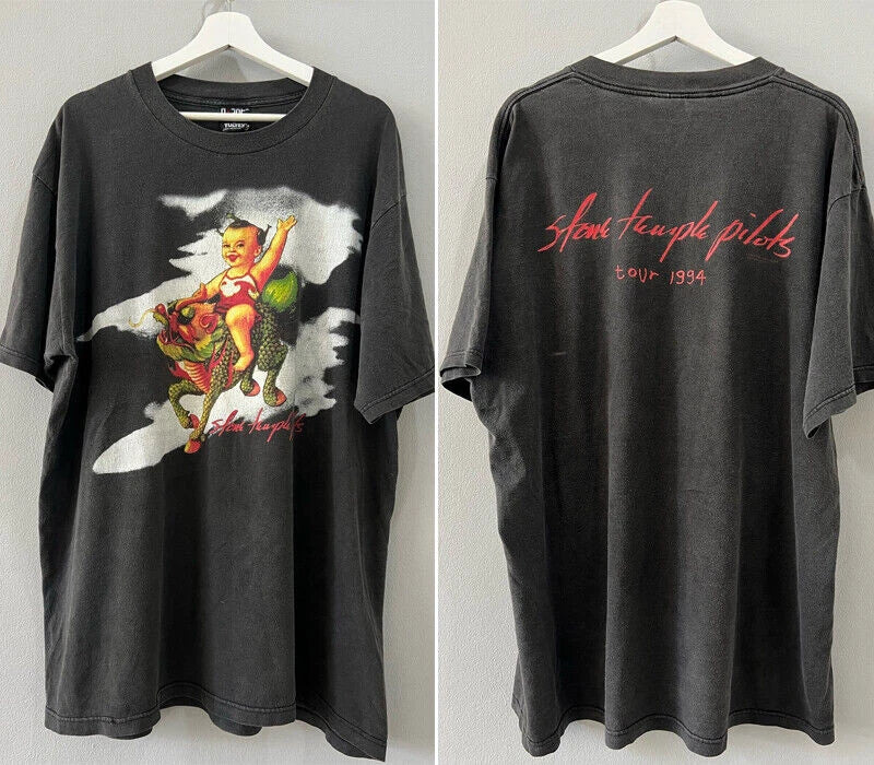 Stone Temple Pilots Tour 1994 2 side T shirt classic style tee