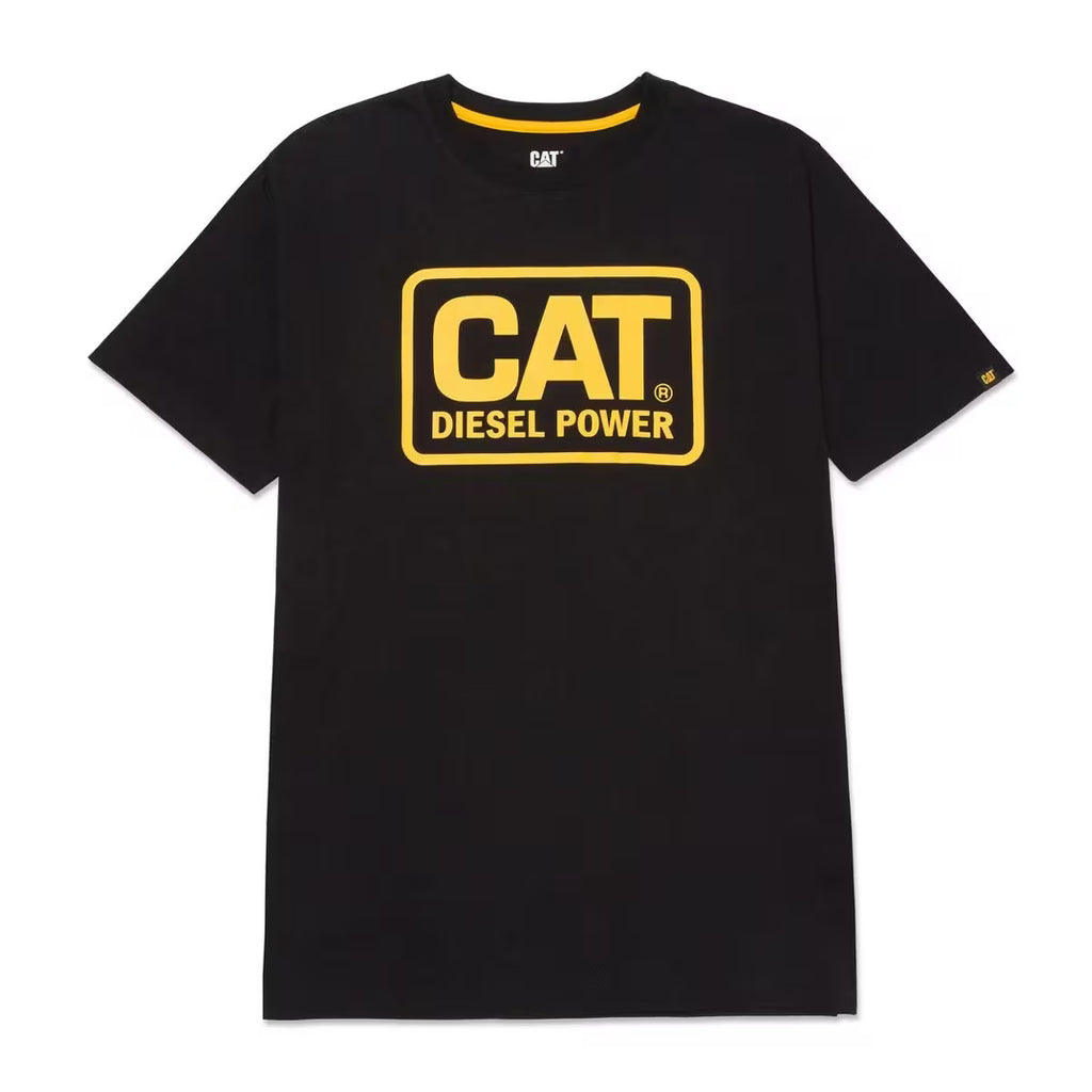 Caterpillar Men Diesel Power Tee Black/Yellow XXL  Apparel