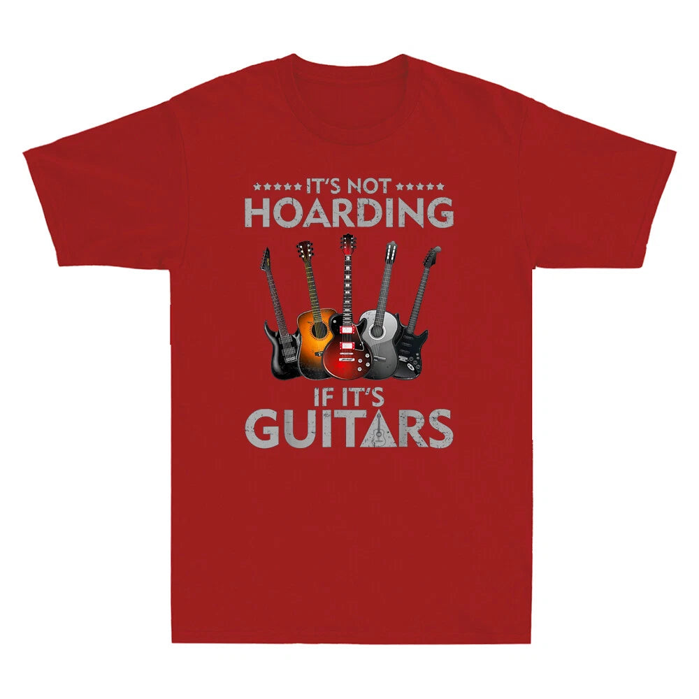 It's Not Hoarding If Its Guitars Music Lover Vintage Men's Short Sleeve T-Shirt