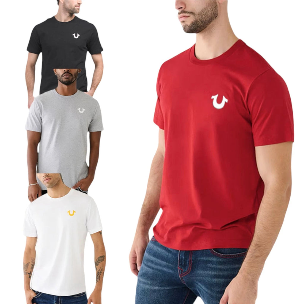 True Religion 107810 Mens T Shirts Short Sleeve Buddha Soft Summer Crew Neck Tee