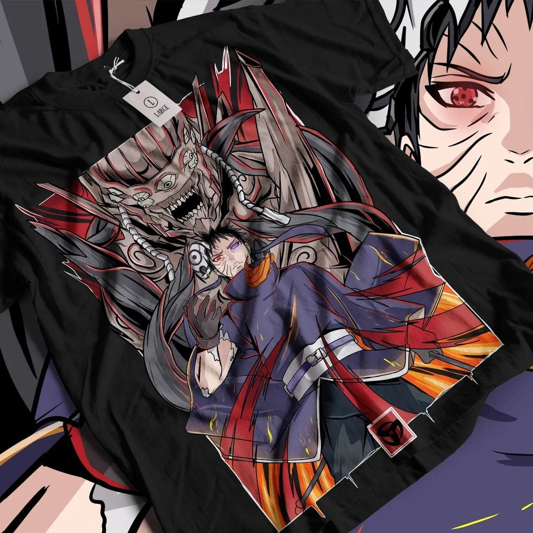 Obito Uchiha Shirt Tobi Naruto Japanese Anime Manga Unisex T-Shirt Soft Tee