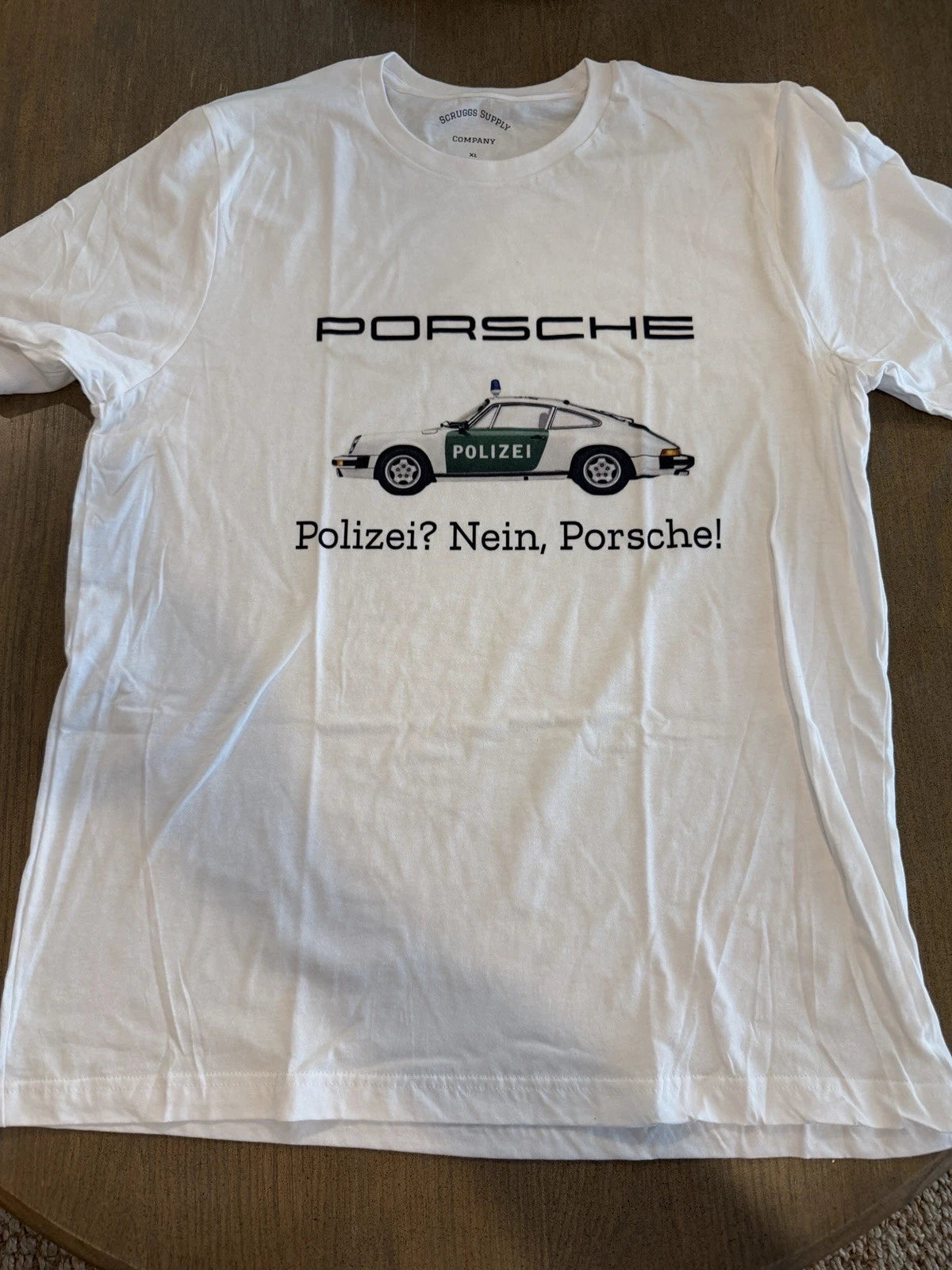 Vintage Style Porsche 911 Polizei Police Car  XL “Polizei? Nein, Porsche!”