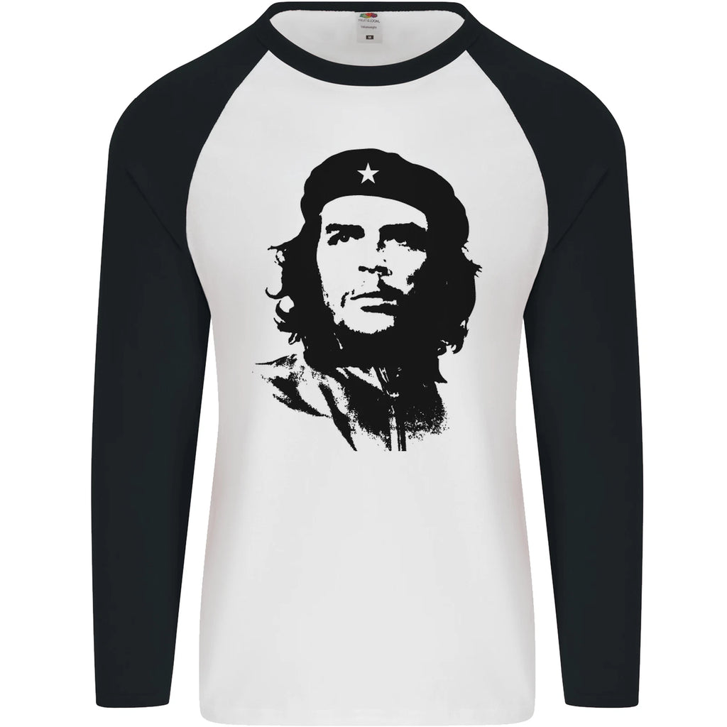 Che Guevara Silhouette Mens L/S Baseball T-Shirt
