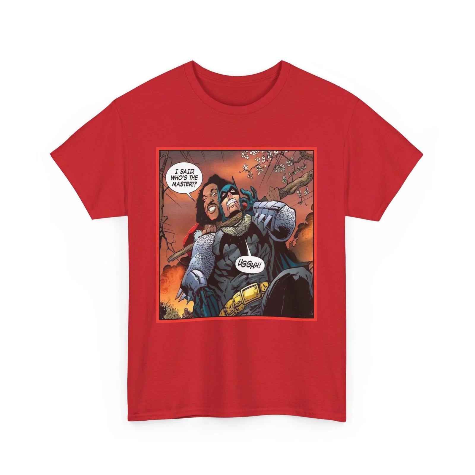 Sho-Nuff vs. Batman Tee, Funny Graphic T-Shirt, Pop Culture Batman Crossover Tee