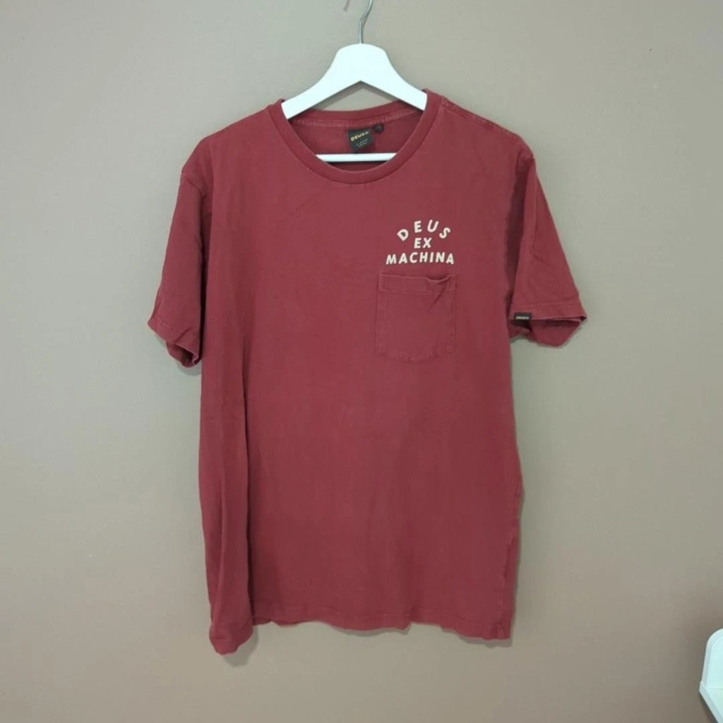Deus Ex Machina Shirt Mens XL Red House Of Simple Pleasures Tee T-Shirt Back