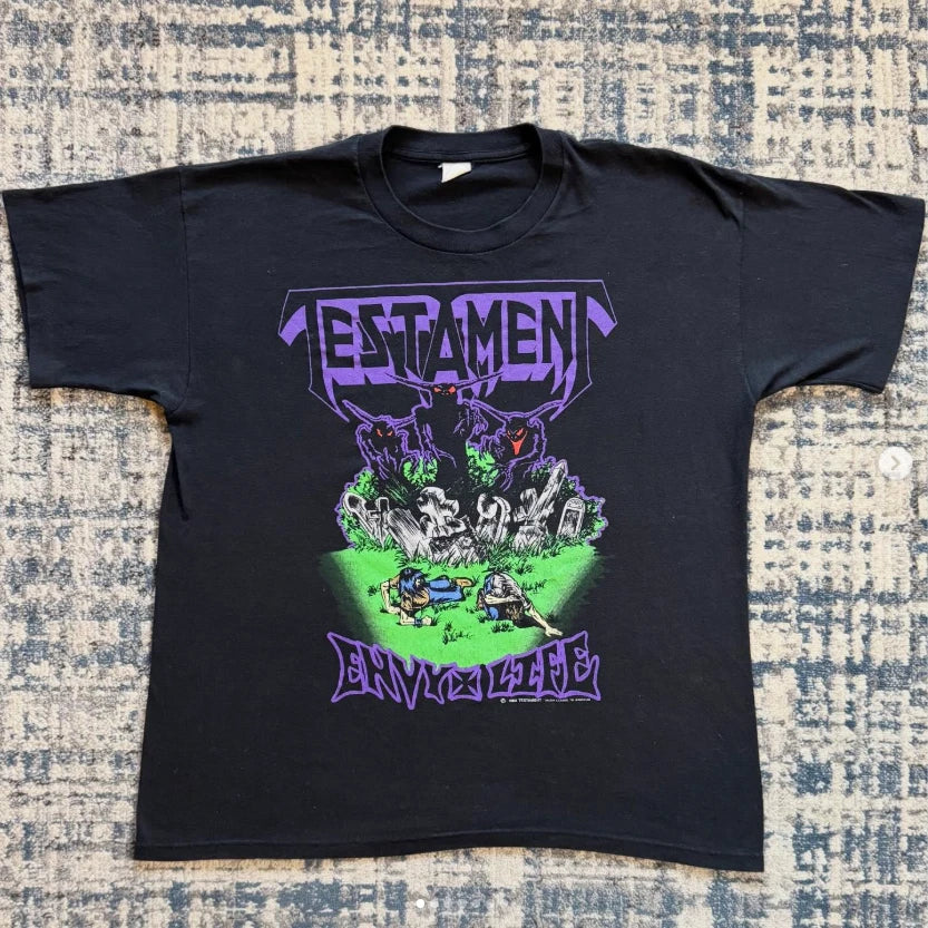 1990 TESTAMENT ENVY LIFE Vintage T-shirt Reprint