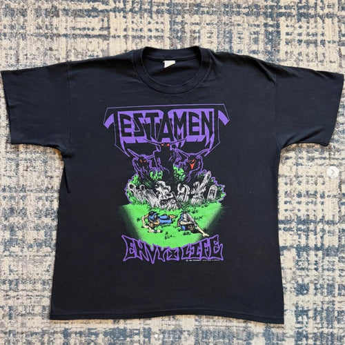 1990 TESTAMENT ENVY LIFE Vintage T-shirt Reprint