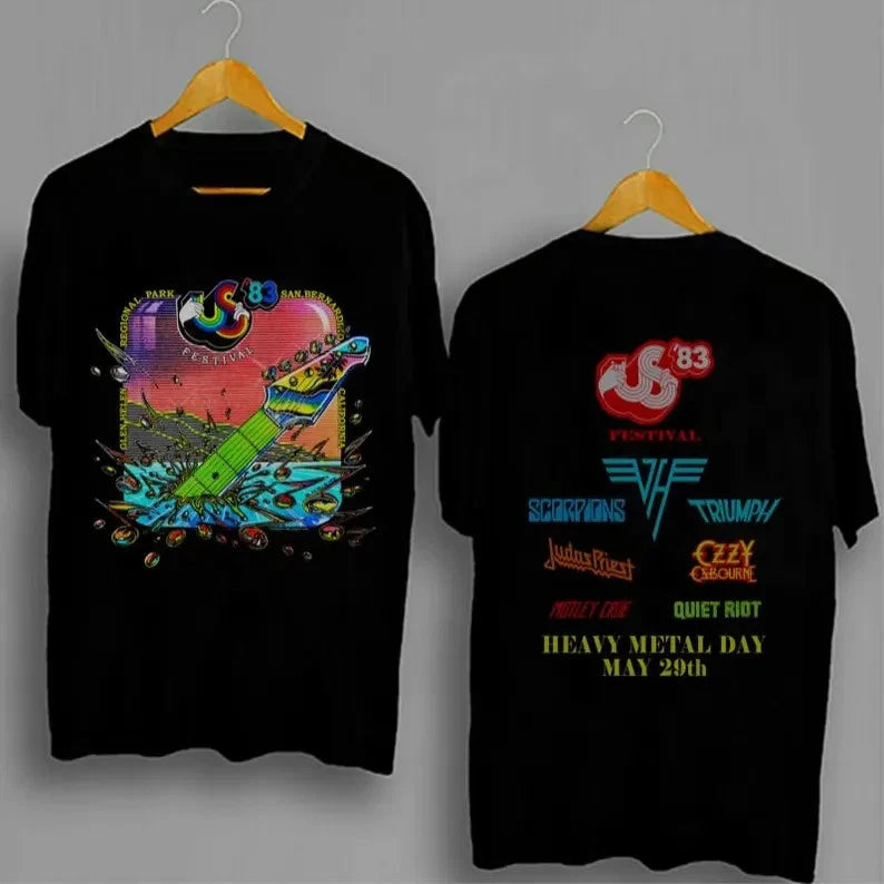 US Festival 1983 T-Shirt: Glen Helen Park, California - Unisex Cotton Tee