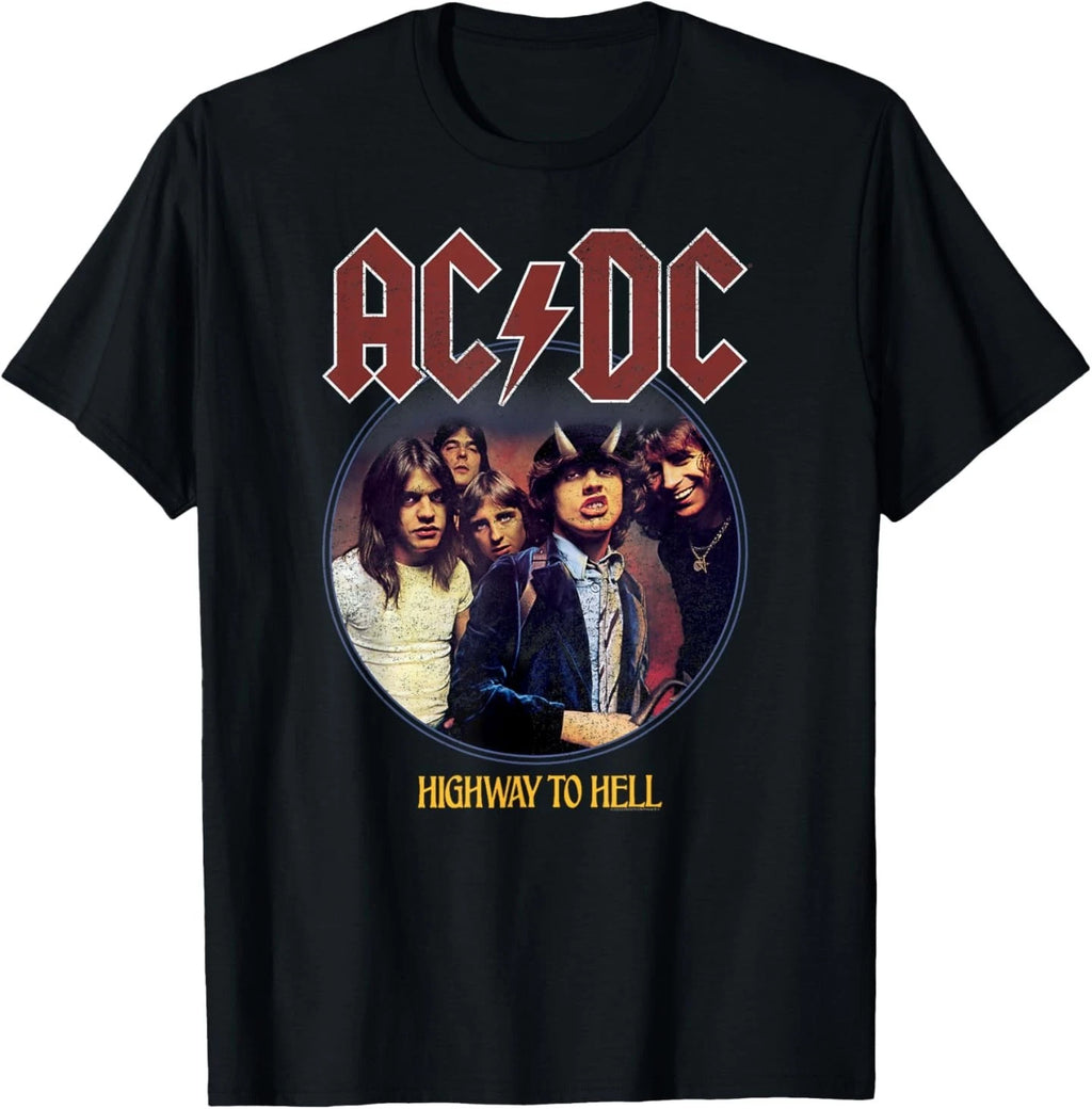 Official AC/DC Highway to Hell Rock Music Band Album Logo T-Shirt
