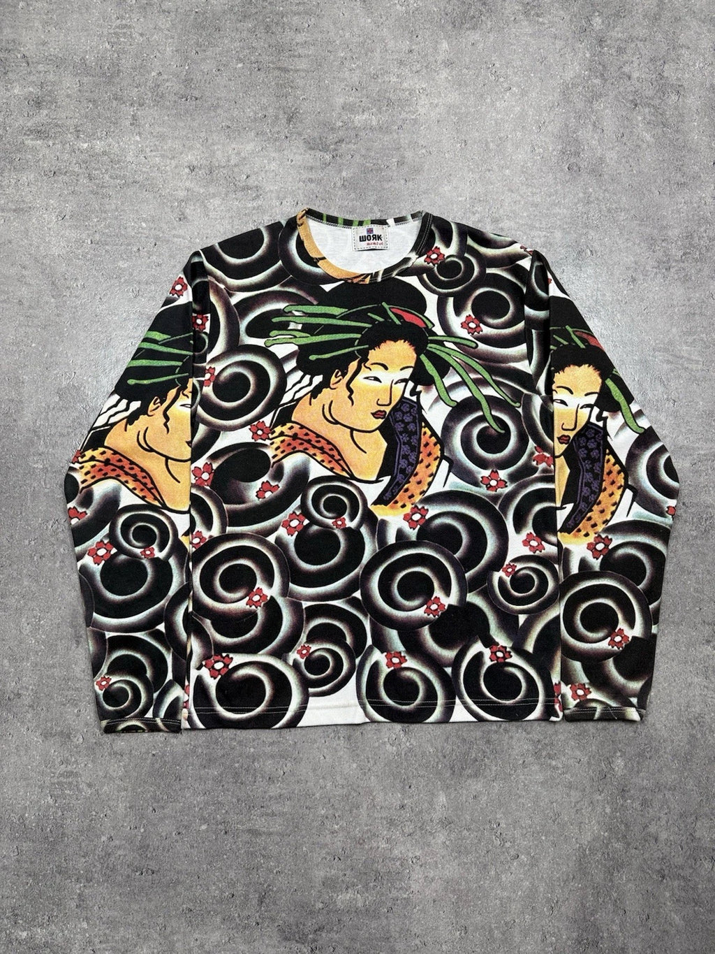 Vintage 90s Long Sleeve T-Shirt Hojak Jakusz Tattoo Tribal
