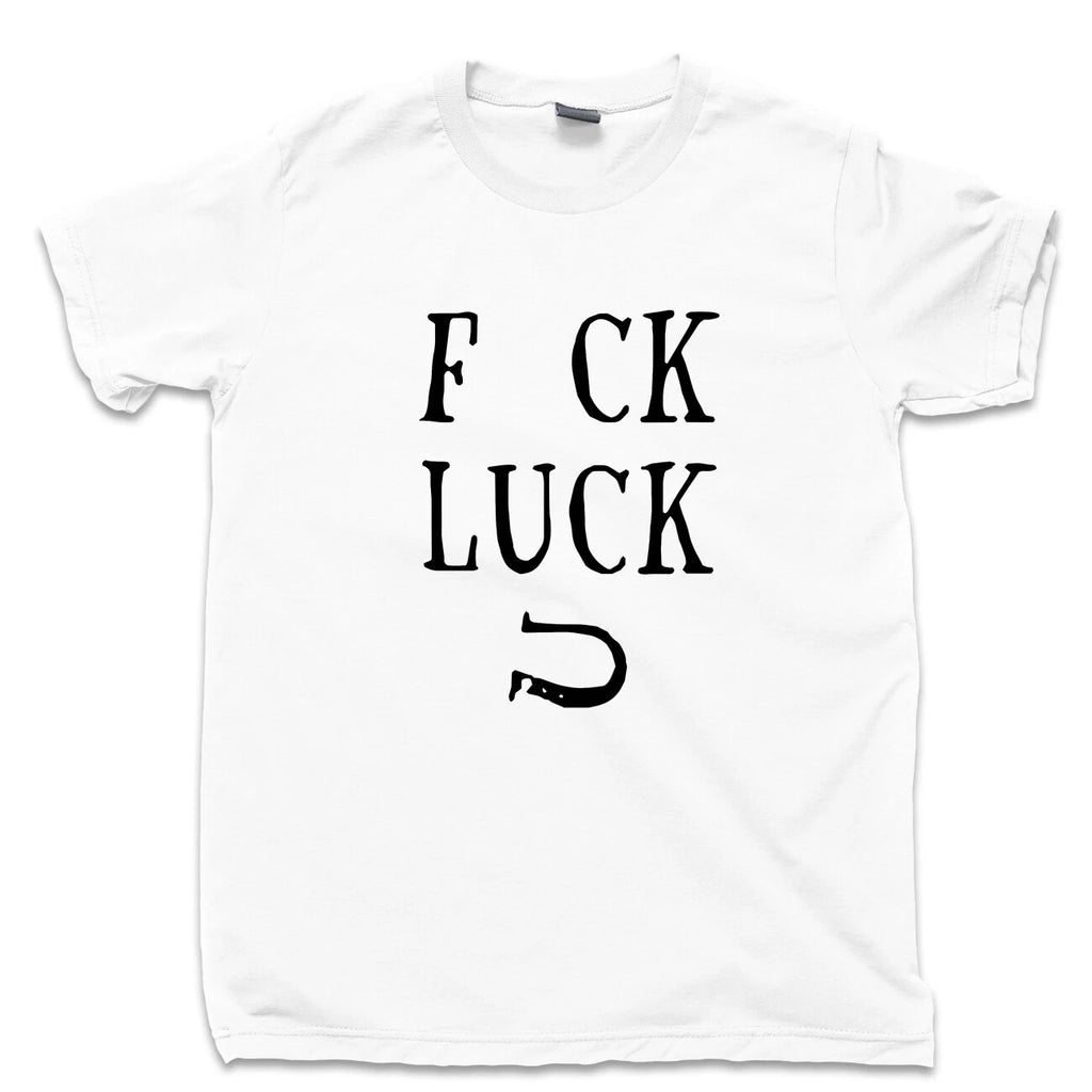 Lucky Horseshoe T Shirt Good Luck Charms Rabbits Foot Dice Four Leaf Clover Tee