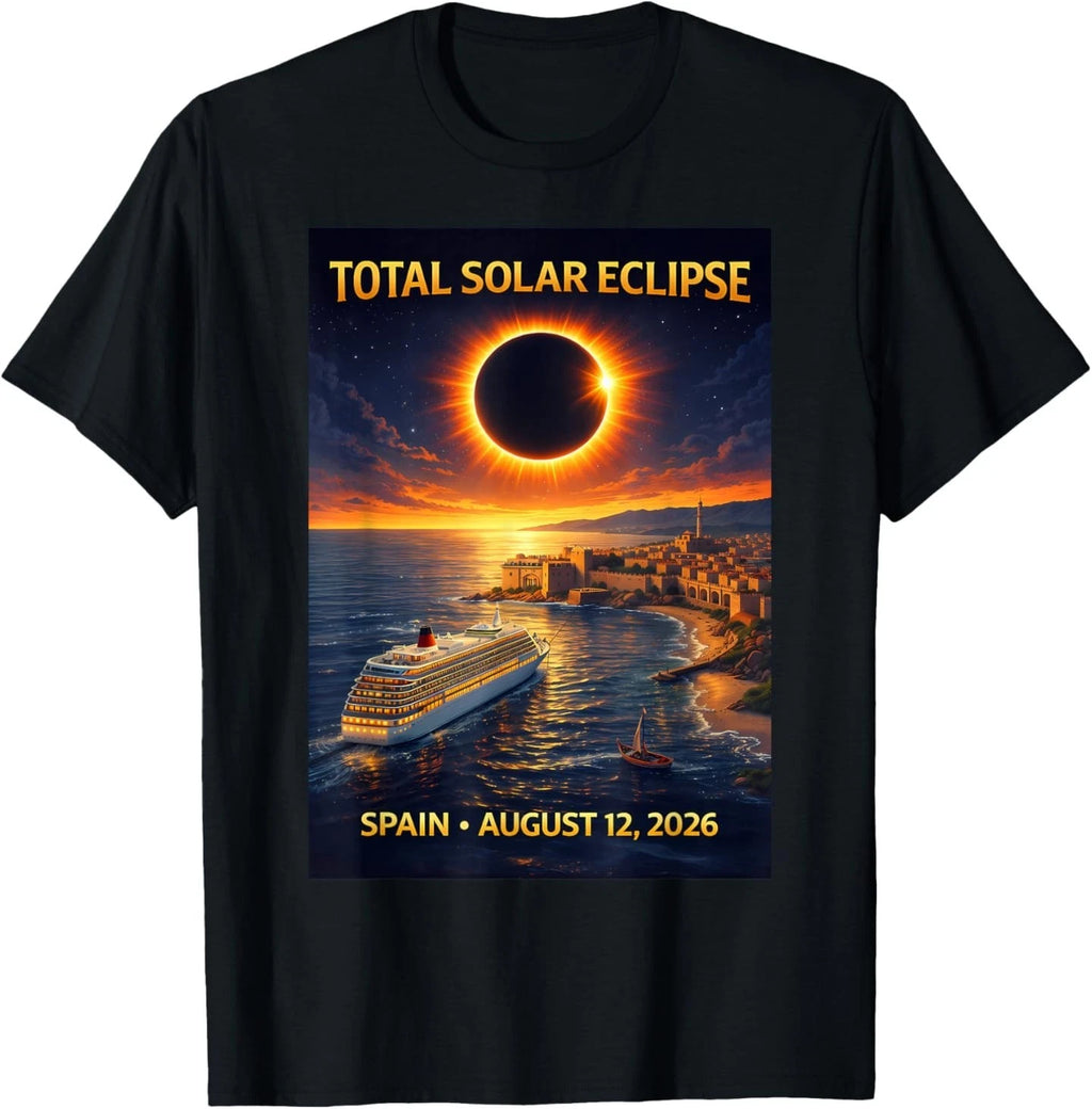 Total Solar Eclipse Cruise 2026 Spain August 12 2026 T-Shirt