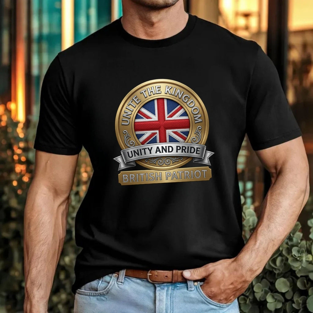 Unite The Kingdom British Patriot Printed T-Shirt Unity & Pride UK Gift Tee Top
