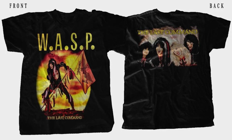New D T G prited T-shirt -WASP - W.A.S.P. -The Last Command