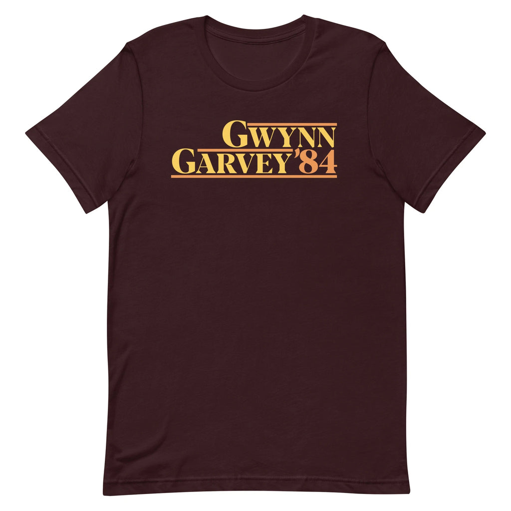 TONY GWYNN & STEVE GARVEY 1984 Presidential T-SHIRT San Diego Baseball Throwback