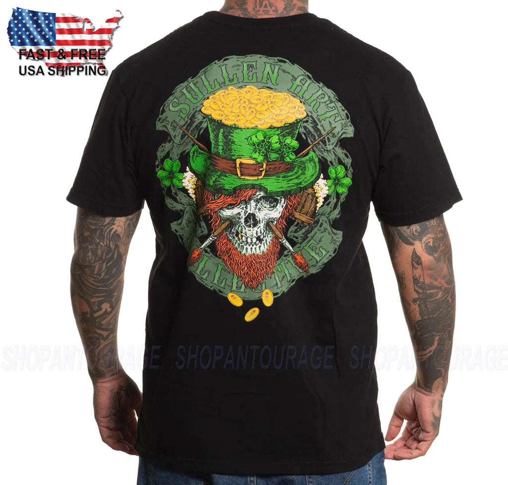 Sullen Art Collective Chance Badge Premium SCM6980 Court Manche T-Shirt Pour Men