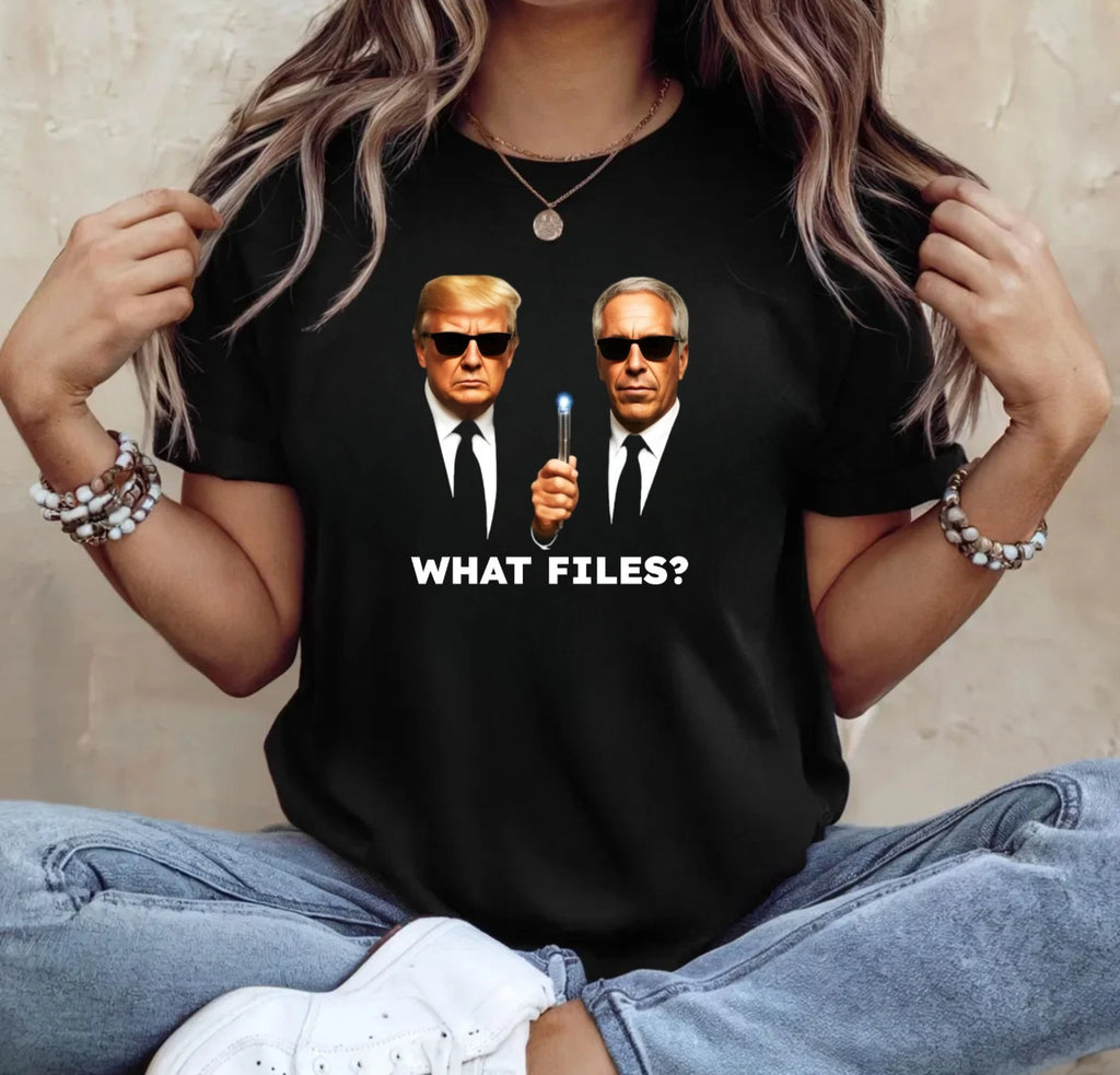 What Files Trump Meme T-Shirt - Men In Black Parody Unisex Tee Top