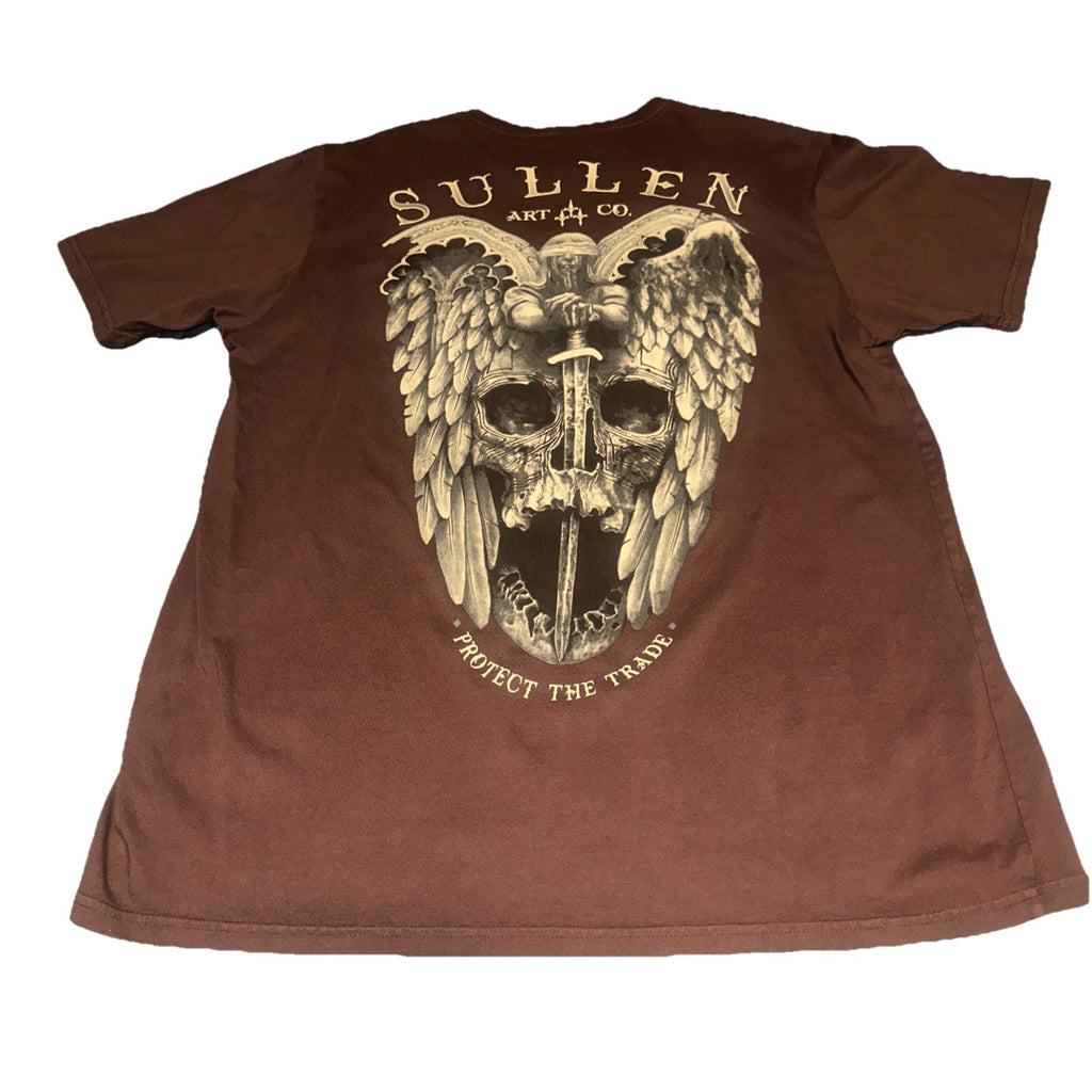 Sullen Art Collective Premium Men's T-Shirt, XLarge,brown 100% Cotton