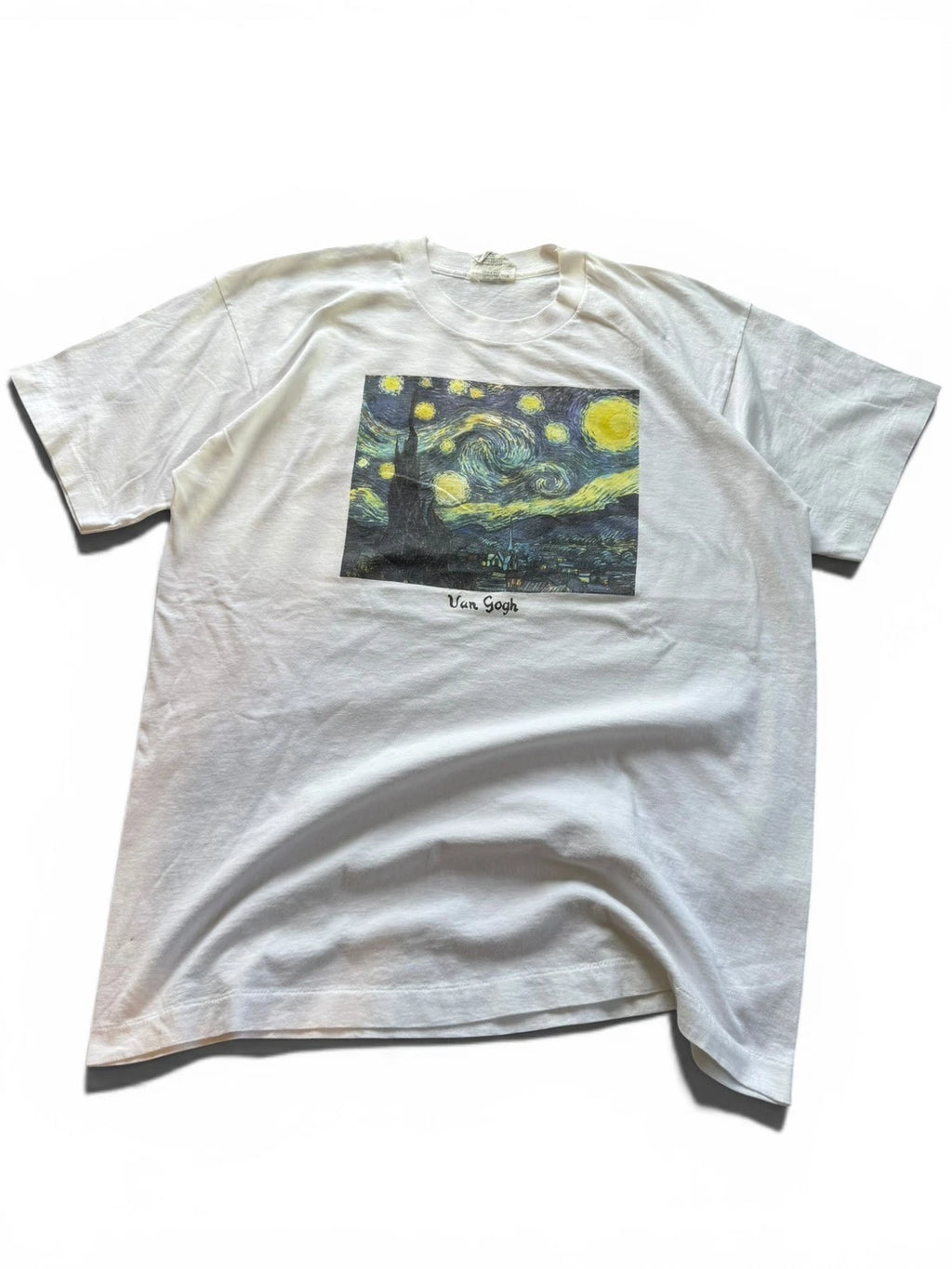 vintage t-shirt The starry night Drawn by Vincent van Gogh 90s Sz.XL