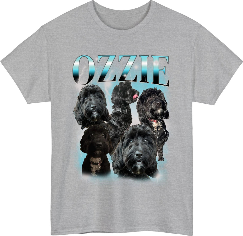 Personalised Pet Bootleg T-Shirt Custom Cat Dog Photo Name Birthday Gift Tee Top